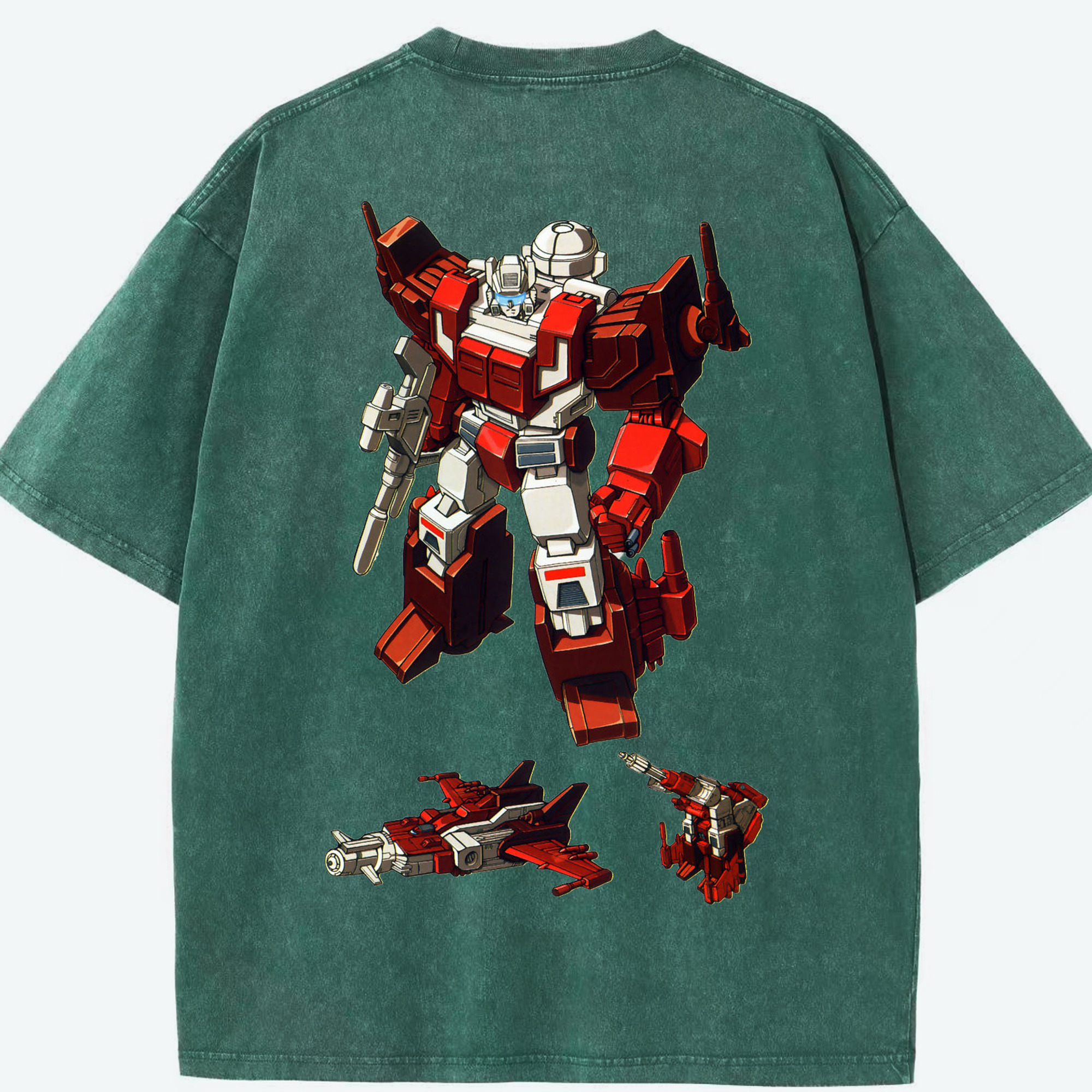 （画像用）  綿100% ヴィンテージ風 半袖Tシャツ（背面プリント）